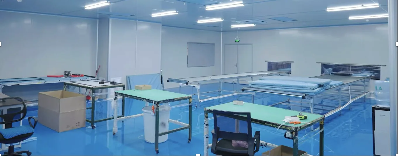 Clean assembly and testing area in a partner factory