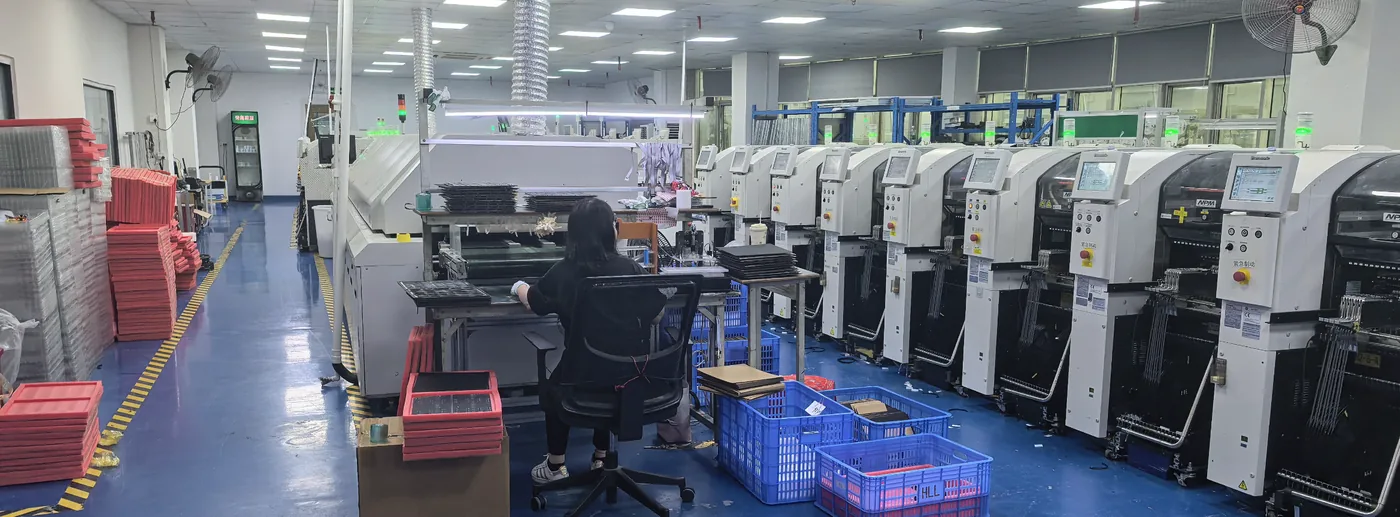SMT production lines in a partner LED factory