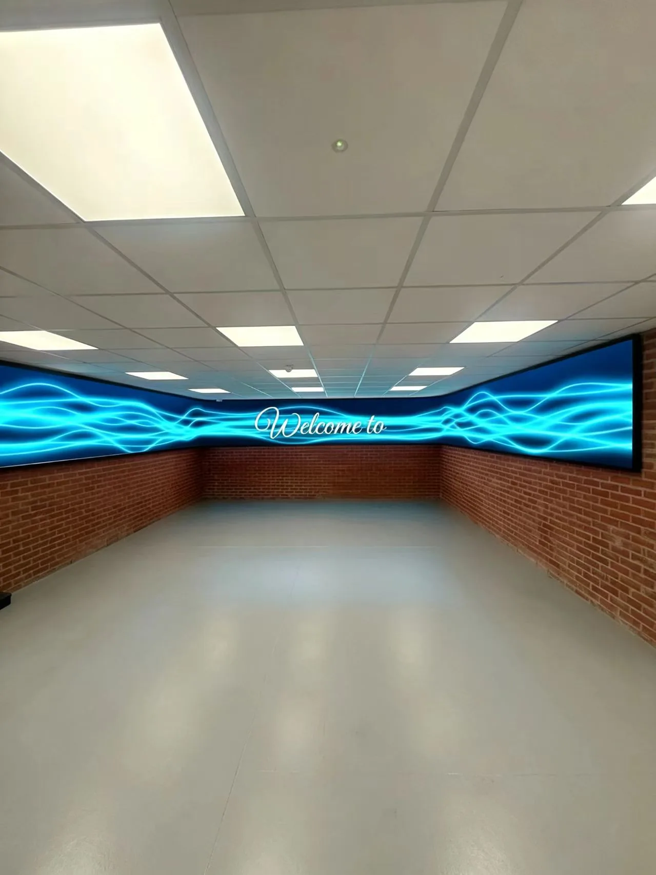 Indoor Lobby LED Video Wall &mdash; Welcome Wall