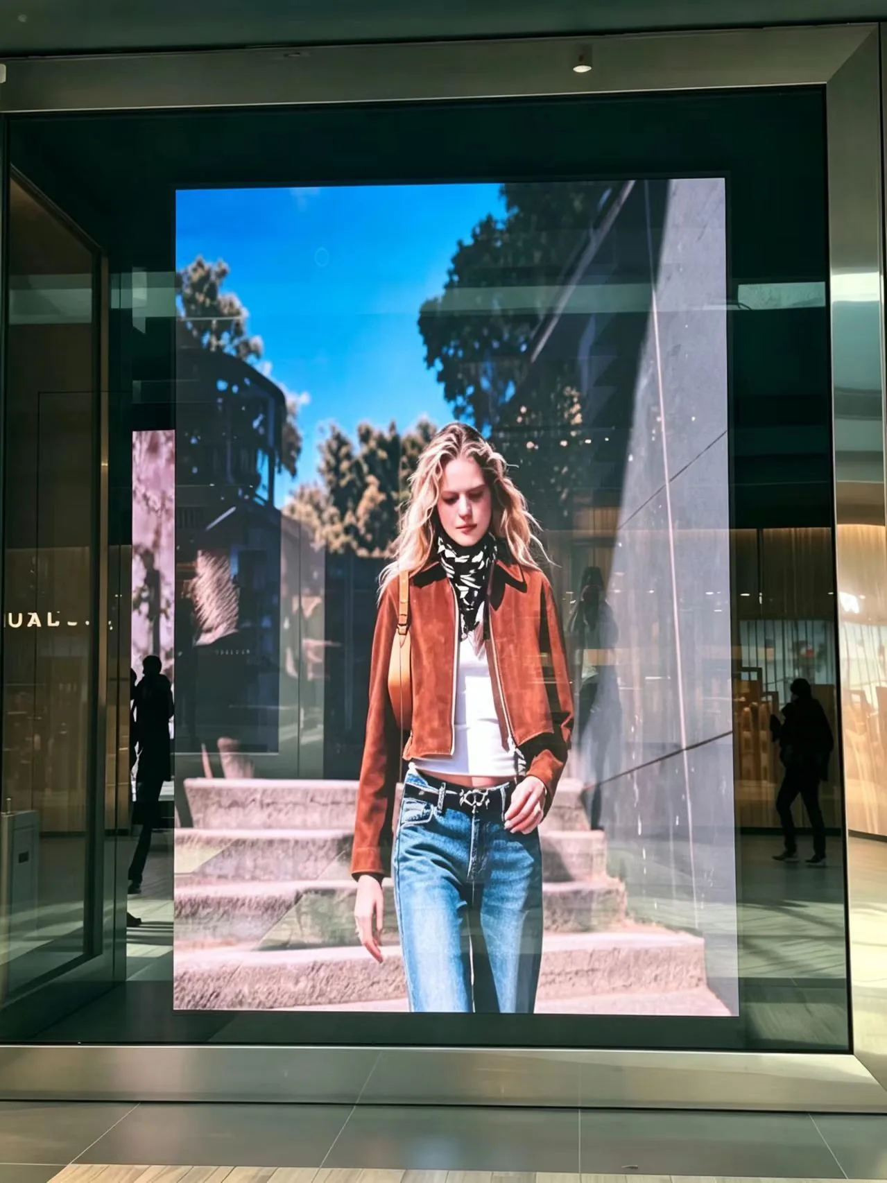 Storefront Portrait LED Poster &mdash; Fashion Campaign