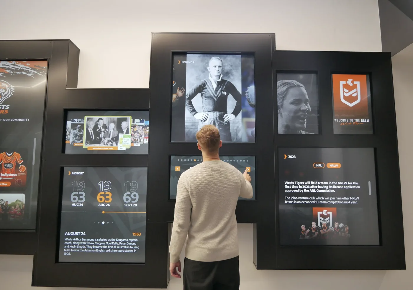 Interactive Heritage Wall &mdash; Sports Club