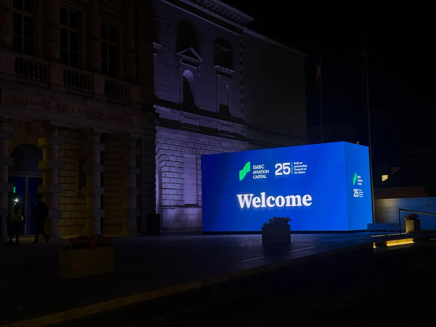 Outdoor LED Welcome Wall &mdash; Corporate Event