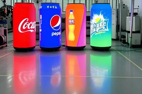 LED Can Display &mdash; 360&deg; Cylindrical Screen